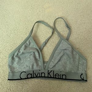Gray Calvin Klein bralette